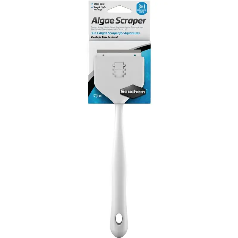 Seachem 3-in-1 Algae Scraper 12"