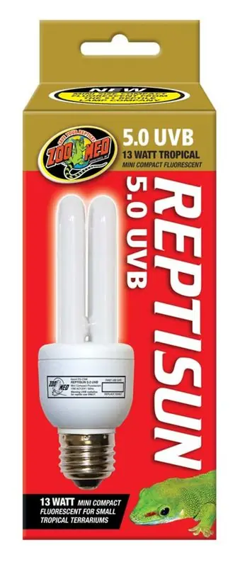 Zoo Med Reptisun 5.0 UVB Compact Tropical Fluorescent Lamp 13W - Reptile/Turtle/Insect Supplies