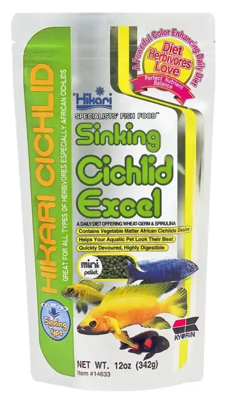 Hikari Sinking Cichlid Excel 12oz - Aquarium Supplies