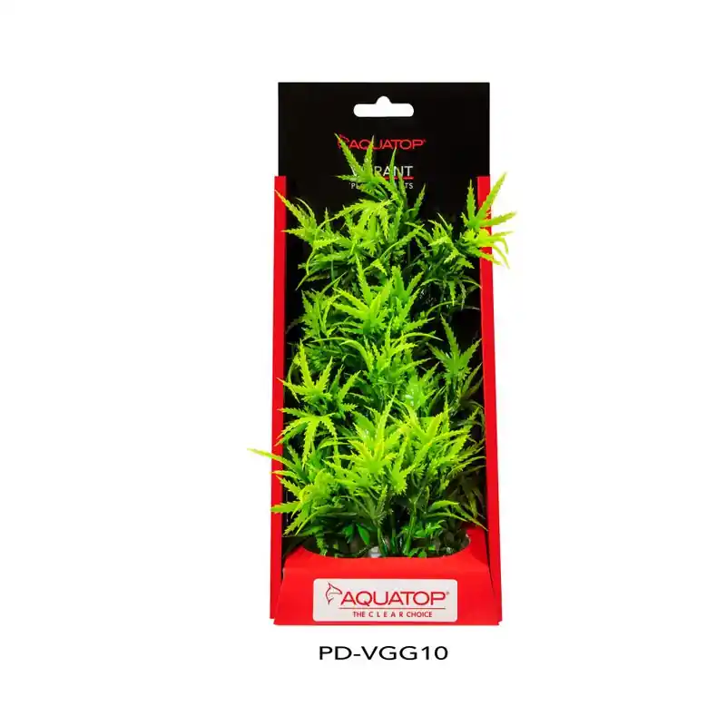 Aquatop Vibrant Garden Green Plant 10" - Aquarium Supplies