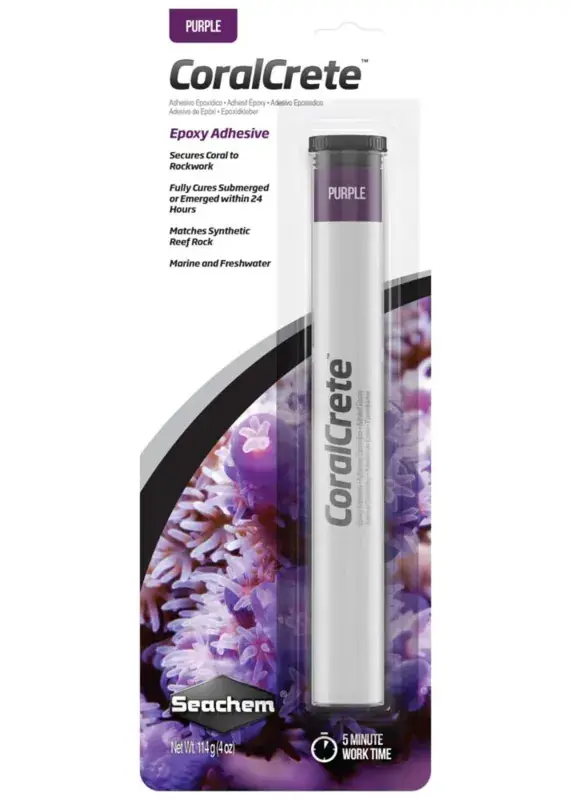 Seachem CoralCrete Purple 4oz - Aquarium Supplies