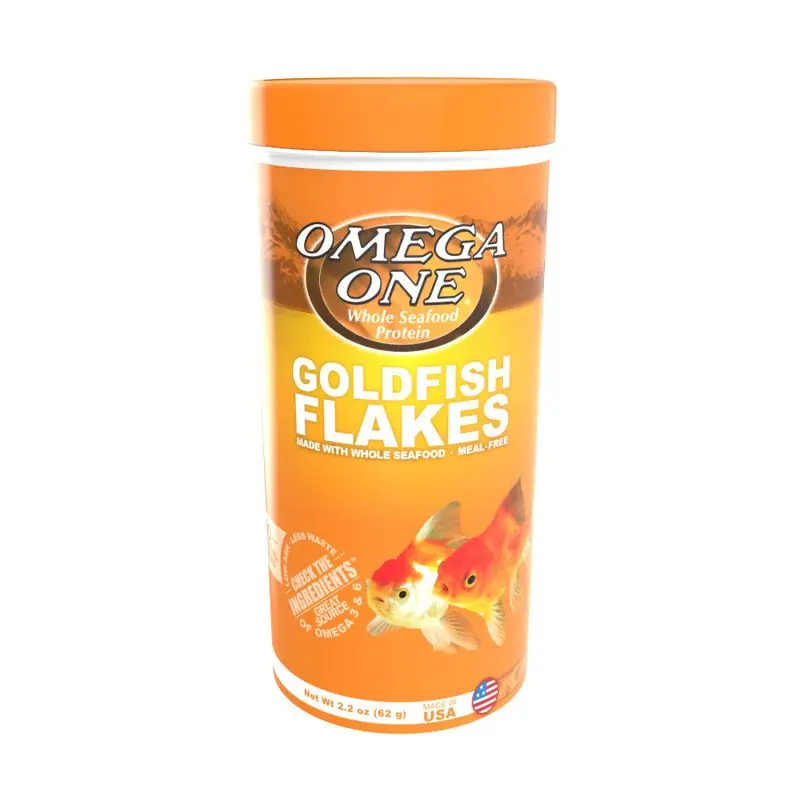 Omega One Goldfish Flakes 2.2oz - Aquarium Supplies