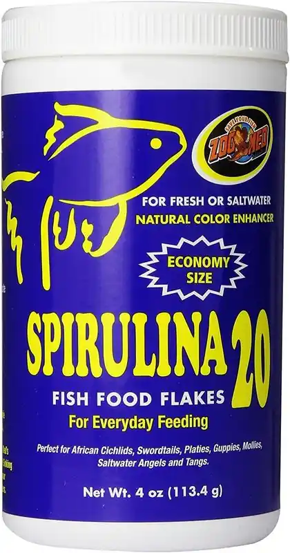 Zoo Med Spirulina 20 Flakes 4 oz - Aquarium Supplies