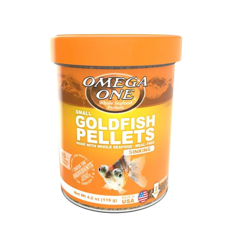 Omega One Goldfish Sinking Pellet 4.2oz. - Aquarium Supplies