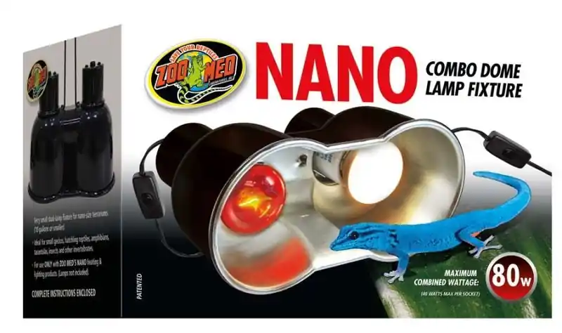 Zoo Med Nano Combo Dome Lamp Fixture 80W - Reptile/Turtle/Insect Supplies