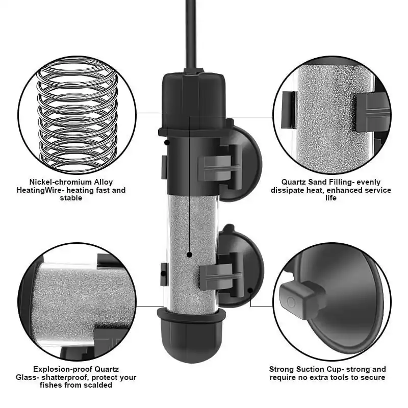 Hygger Mini Pro Heater HG031 100w - Aquarium Supplies