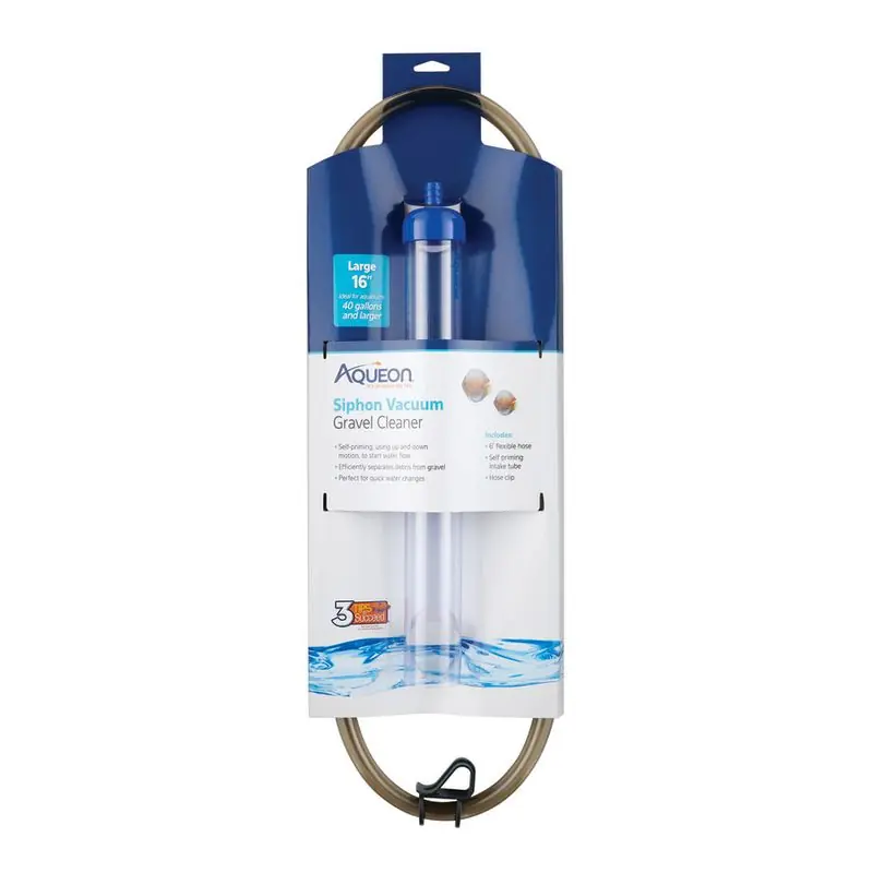 Aqueon Aquarium Siphon Vacuum Gravel Cleaner 16" - Aquarium Supplies