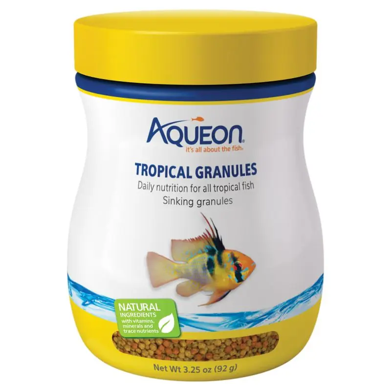 Aqueon Tropical Granules 3.25oz - Aquarium Supplies