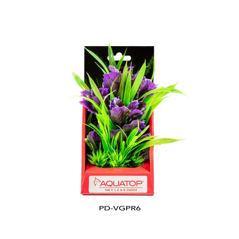 Aquatop Vibrant Garden Purple Plant 6" - Aquarium Supplies