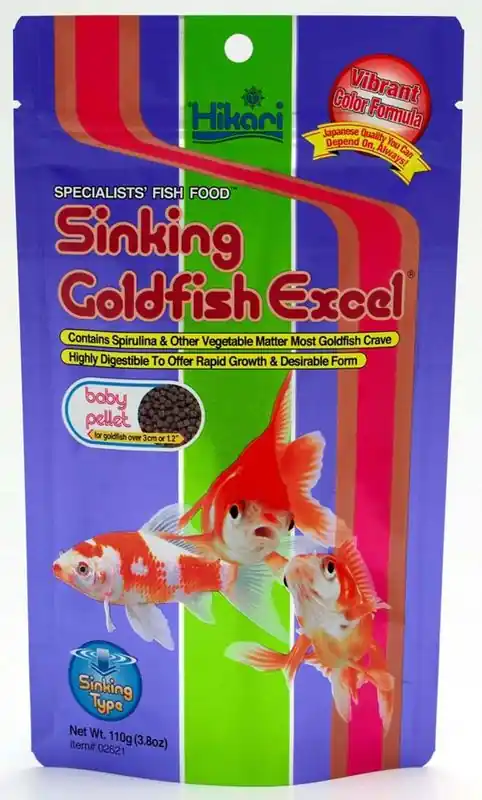 Hikari Sinking Goldfish Excel 110g - Aquarium Supplies