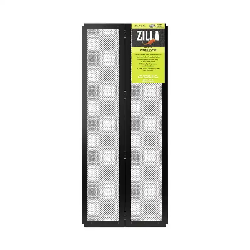 Zilla Screen Cover w/Center Hinge 30x12 - Tanks/Stands/Terrariums & Accessories