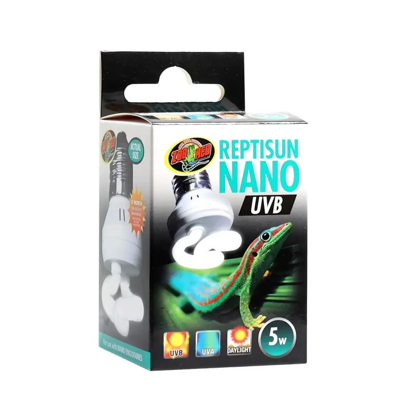 Zoo Med Reptisun Nano UVB Lamp 5W - Reptile/Turtle/Insect Supplies