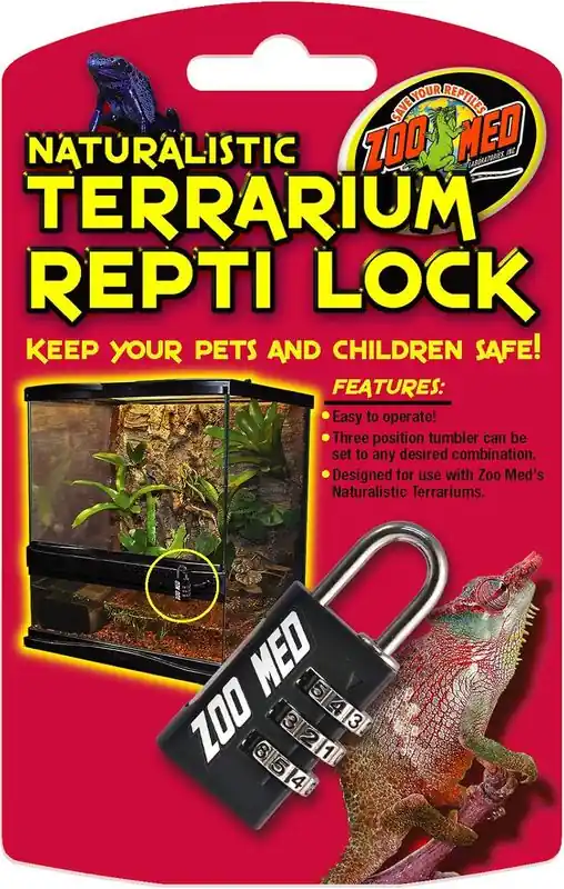 Zoo Med Naturalistic Terrarium Repti Lock - Reptile/Turtle/Insect Supplies