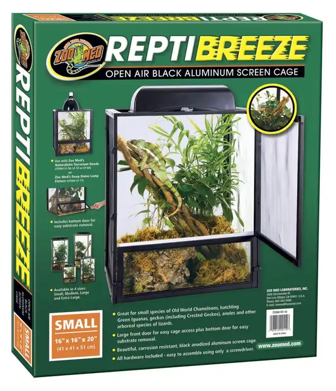 Zoo Med ReptiBreeze Aluminum Cage, Small - Terrariums/Cages