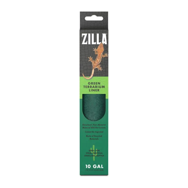 Zilla Green Terrarium Liner 10 Gal - Reptile/Turtle/Insect Supplies