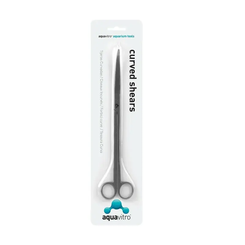 Seachem Aquavitro Stainless Steel Curved Shears - Plant/Shrimp Care & CO2 Accessories