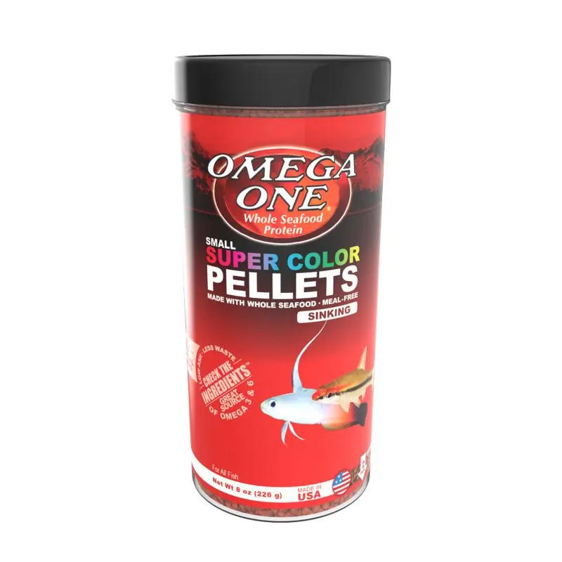 Omega One Super Color Sinking Pellet 8 oz - Aquarium Supplies