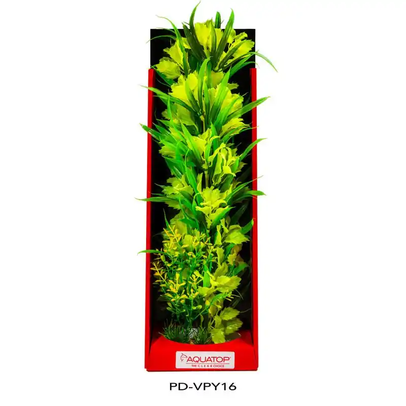 Aquatop Vibrant Passion Yellow Plant 16" - Aquarium Supplies