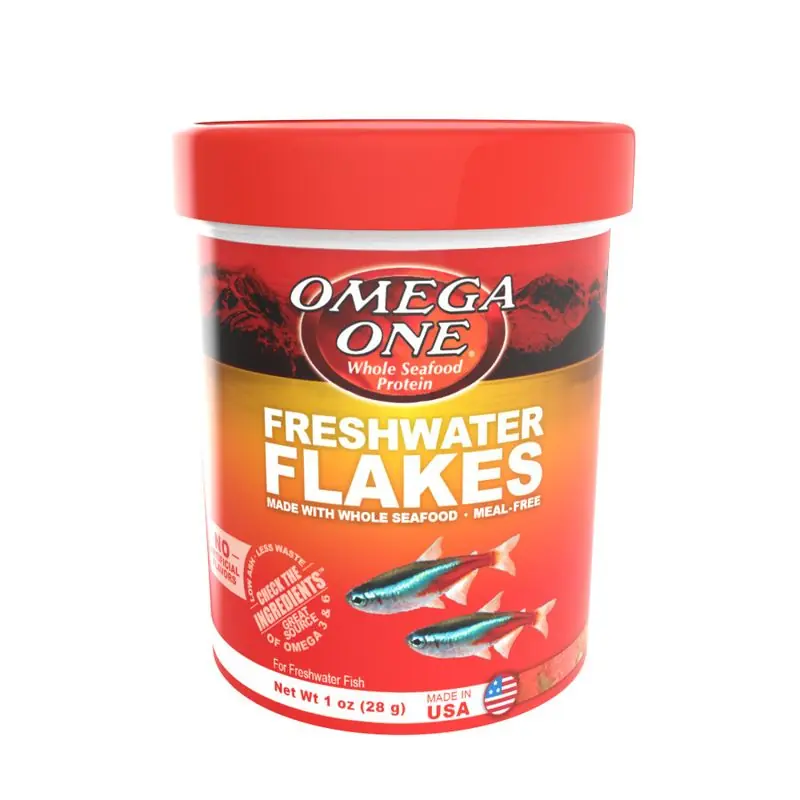 Omega One Freshwater Flakes 1oz. - Aquarium Supplies