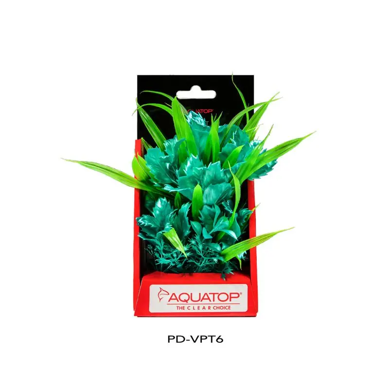Aquatop Vibrant Passion Turquoise Plant 6" - Aquarium Supplies
