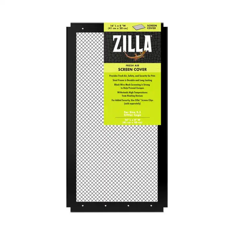 Zilla Screen Cover 5.5 Gal 16x8" - Tanks/Stands/Terrariums & Accessories