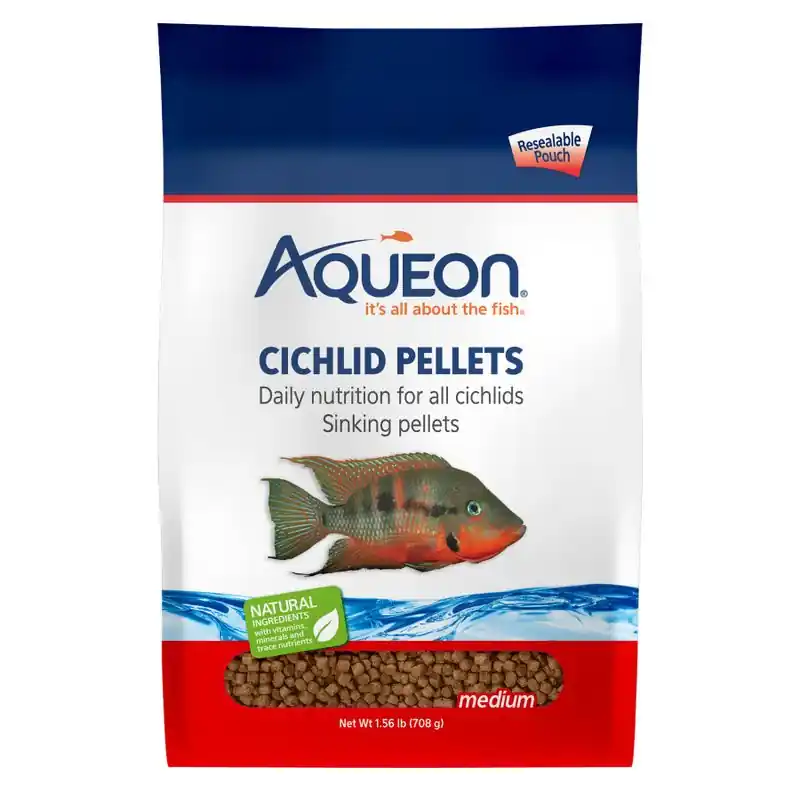 Aqueon Cichlid Pellets 1.56 lb - Aquarium Supplies
