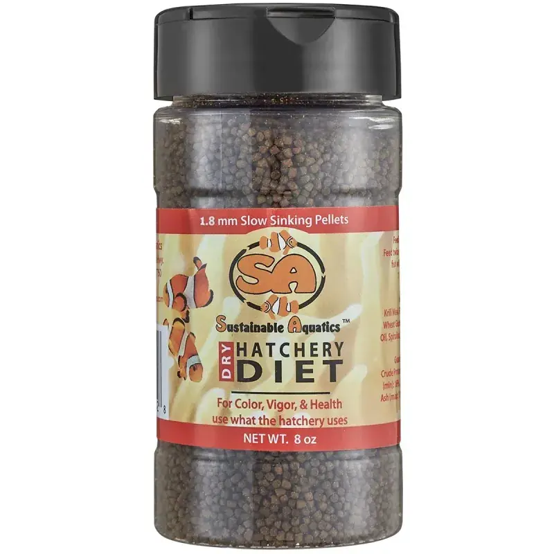 SA Hatchery Diet 1.8mm 8oz - Aquarium Supplies