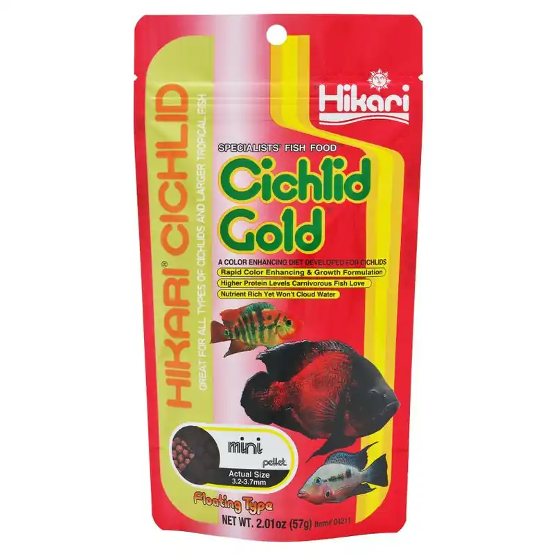 Hikari Cichlid Gold Mini 2.01 oz - Aquarium Supplies
