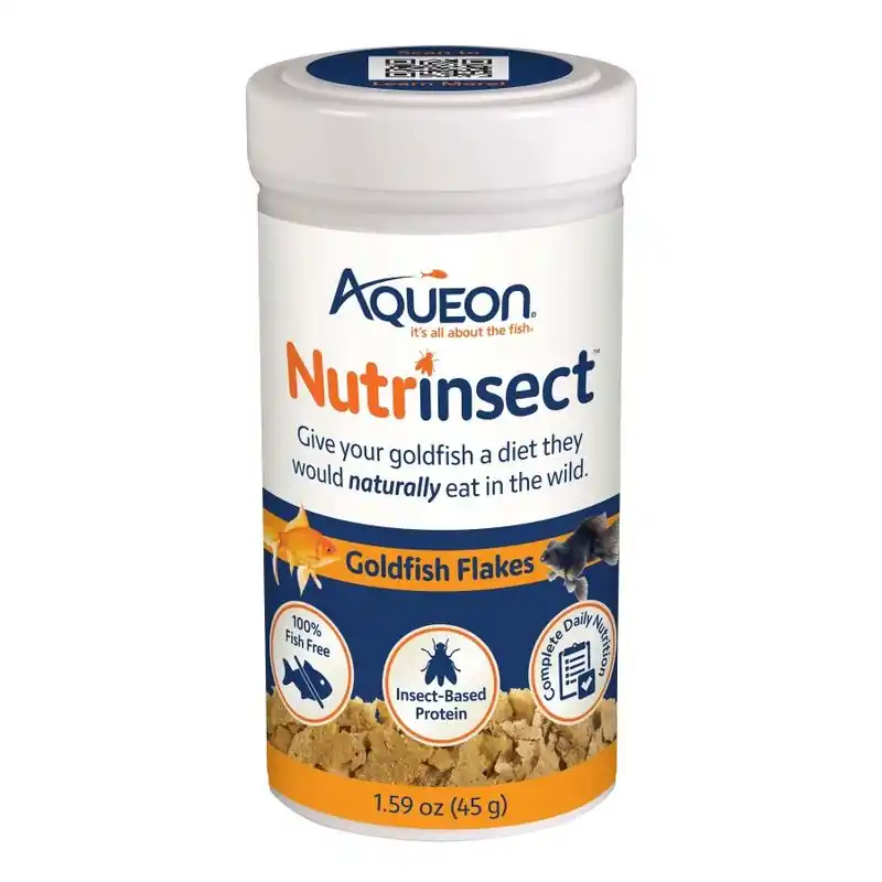 Aqueon Nutrinsects Goldfish Flakes 1.59oz - Aquarium Supplies