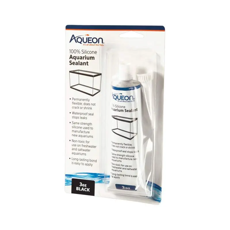 Aqueon Aquarium Sealant Black 3oz - Aquarium Supplies