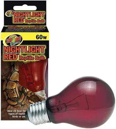 Zoo Med Nightlight Red 60W - Reptile/Turtle/Insect Supplies