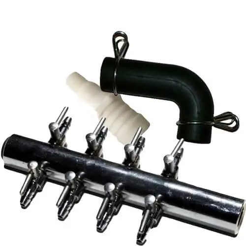 Alita 8 Tap Air Manifold Kit w/ L-Tube & Adapter for AL-6 & AL-15 Pumps