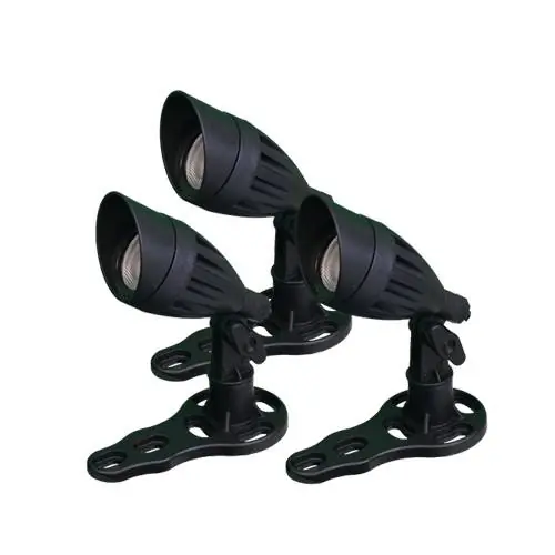 Anjon 3 Pack Color Changing Light Kit w/ 100' QD Cord - Black Housing