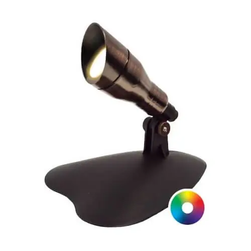Anjon 3 Watt LED Color-Changing Bronze Spotlight Kit