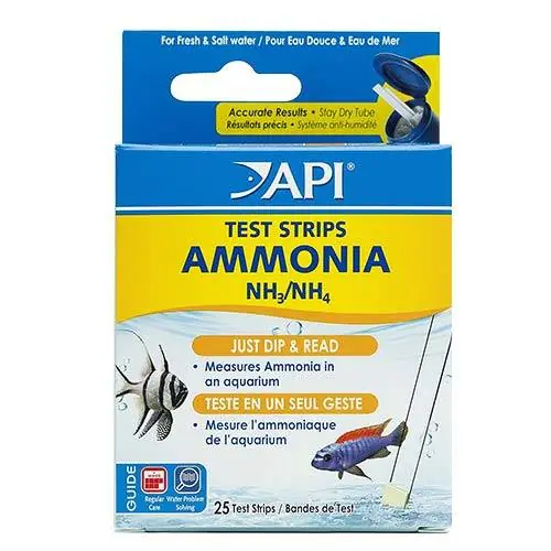 API Ammonia Test Strips, 25 tests - API (Pond Care)