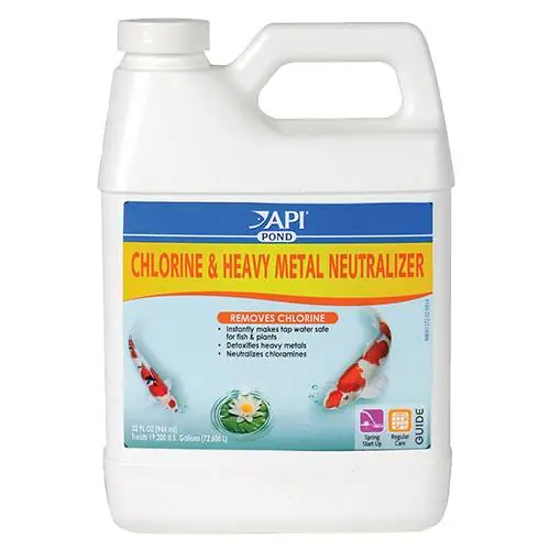 API Pond Chlorine & Heavy Metal Neutralizer, 32 Ounces - API (Pond Care)