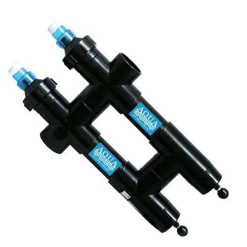 Aqua Ultraviolet 114 w UV 2" Ports Black Unions Wiper