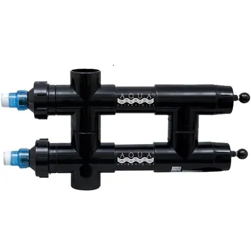 Aqua Ultraviolet 114 w UV 3/4" Ports Black Unions Wiper