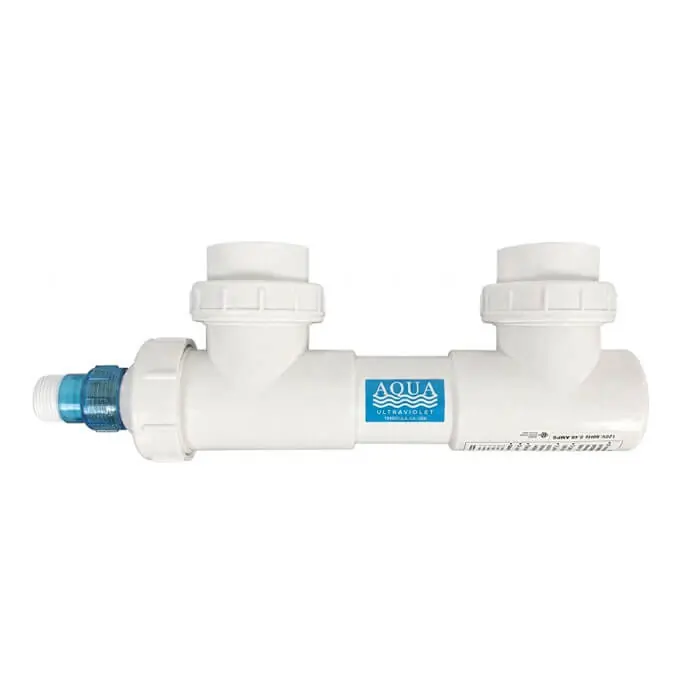 Aqua Ultraviolet 15 watt UV, 2" Ports, white, unions