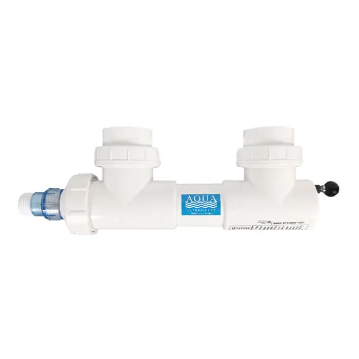 Aqua Ultraviolet 8 watt UV, 2" ports, white, wiper
