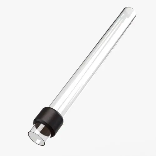 Aqua Ultraviolet Quartz Sleeve with rubber seal for 15 Watt UV