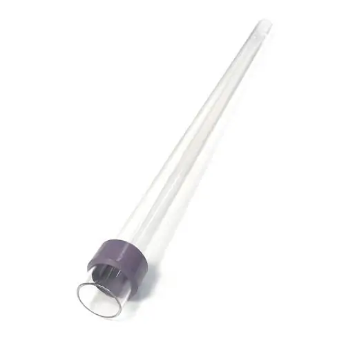 Aqua Ultraviolet Quartz Sleeve with rubber seal for 25 Watt UV