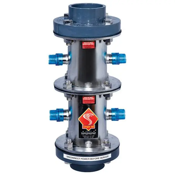 Aqua Ultraviolet Stainless Steel 800W Viper 4", Multi-Unit, with Flow Switch 220V