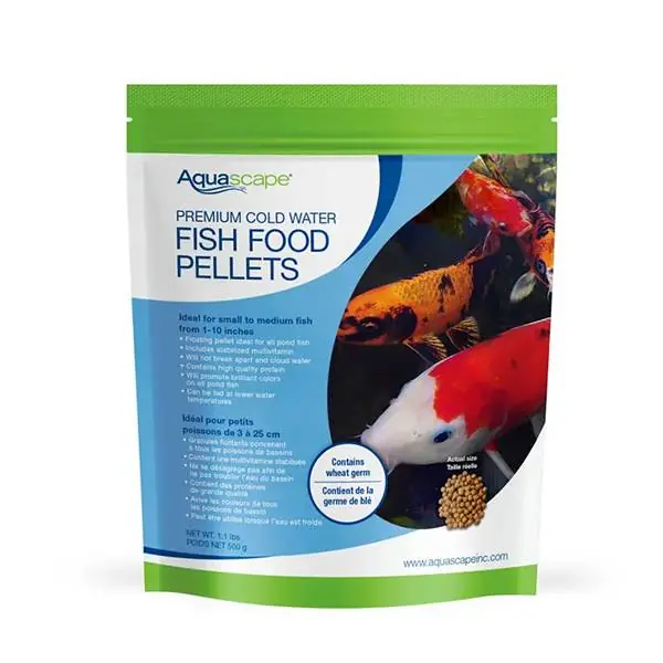 Aquascape Premium Cold Water Fish Food, Small Pellet 1.1 lb