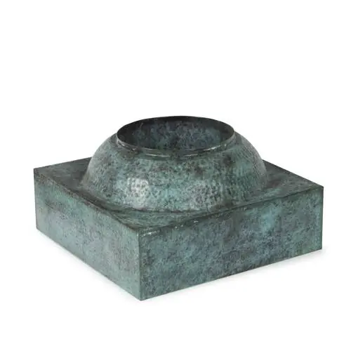 Atlantic HB16P 16" Hammered Brass Pedestal - Atlantic Water Gardens