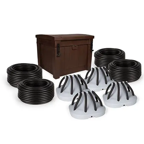 Atlantic TPD400S-72R6 Complete Aeration System with Four Diffusers w/Gast Compressor