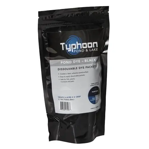 Atlantic TPWDBLK2 Typhoon Pond Dye - Black - (2) 4 Ounces WS Packs