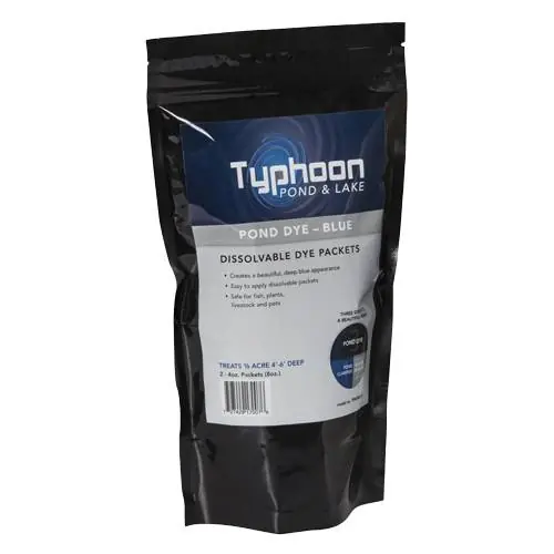 Atlantic TPWDBLU2 Typhoon Pond Dye - Blue - (2) 4 Ounces WS Packs