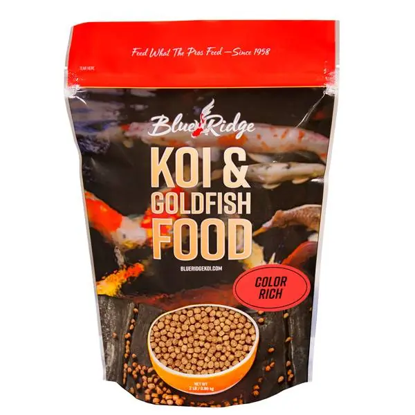 Blue Ridge Floating Color Rich Fish Food, 2 lbs. Standard Pellet 3/16"
