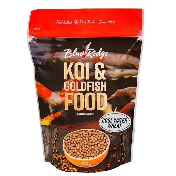 Blue Ridge Floating Cool Water Wheat Fish Food, 2 lbs. Standard Pellet 3/16"